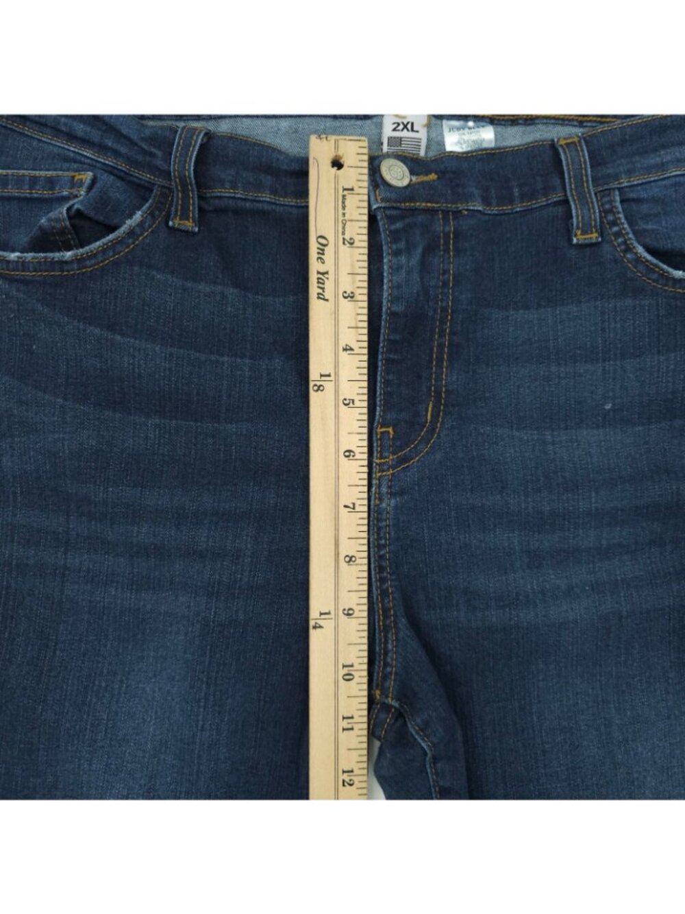 Judy Blue Jeans 2XL Skinny Dark Wash Stretch High Rise Denim Plus Size 8390 - Picture 4 of 16